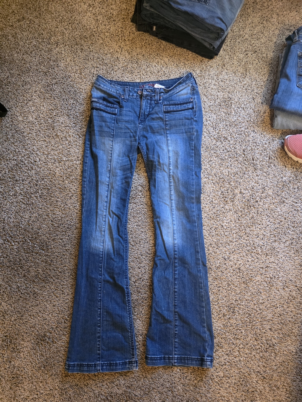 Cinch Lynden Women's Medium Blue Flare Jeans - Classic Bootcut Style 30L